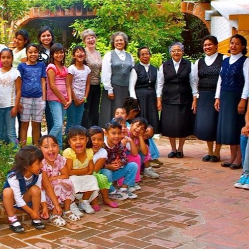 Large family posing for picture