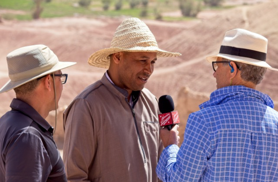 Aziz Goumi helps Steve interview Mohamed El Kachir 